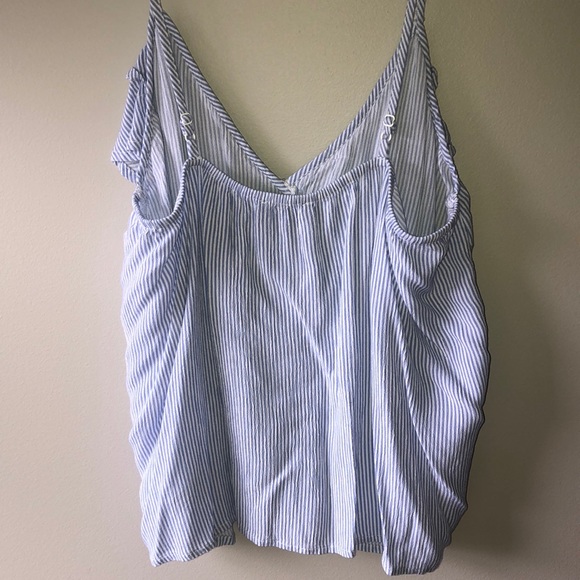 Striped Ruffle Tank Top - Picture 2 of 3